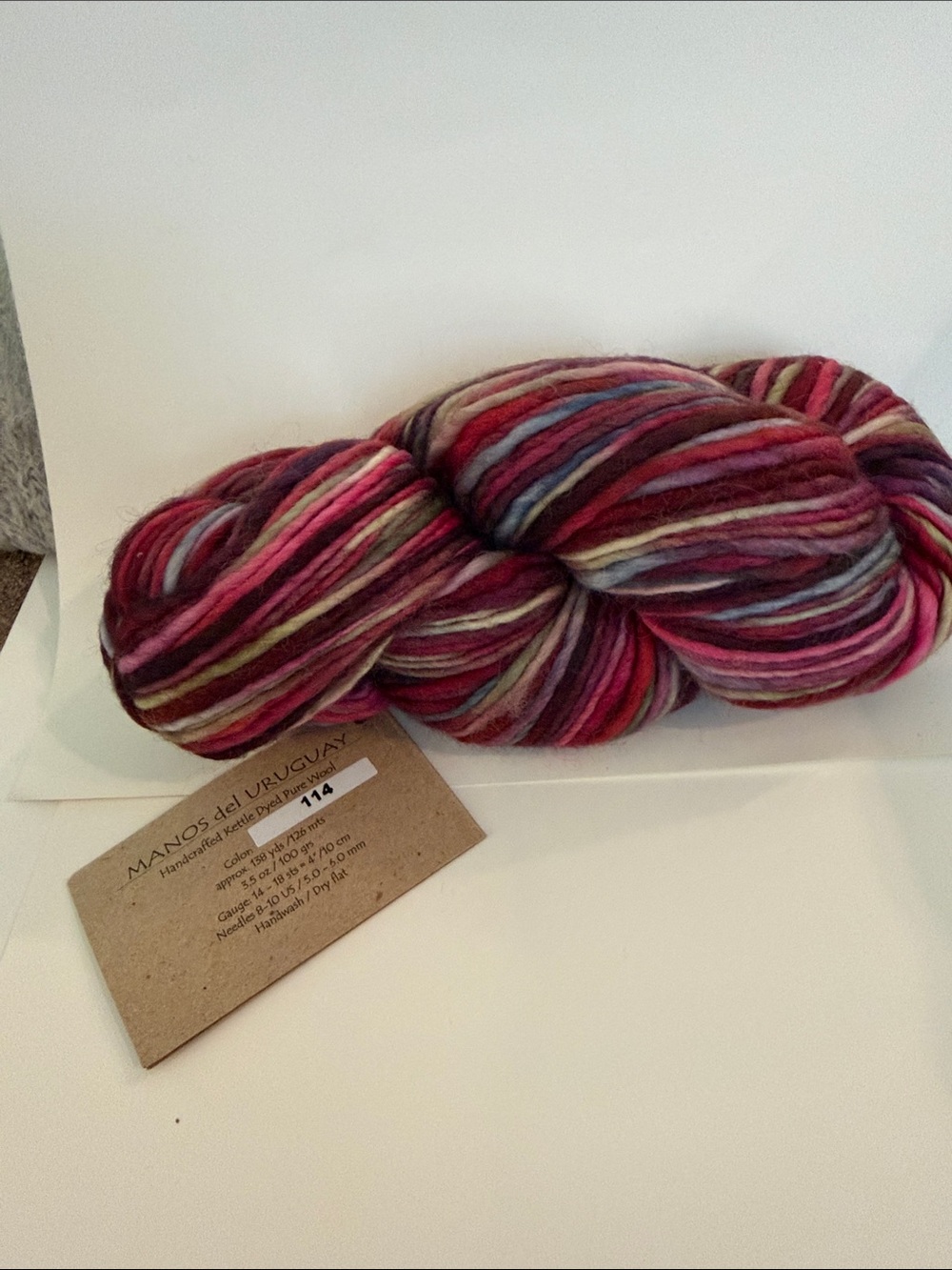 Manos del Uruguay Multicolor Hand-Dyed Wool Yarn - 10 skeins color 114 NWT